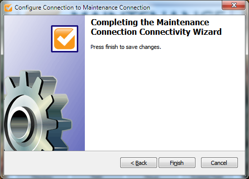 MC Connectivity Wizard Completion Page